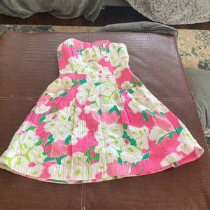 Sz0 Strapless w/ Pockets Lily Pulitzer Dress.